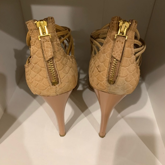 Badgley Mischka Maren Tanlea strappy 4 inch heels - Picture 10 of 12